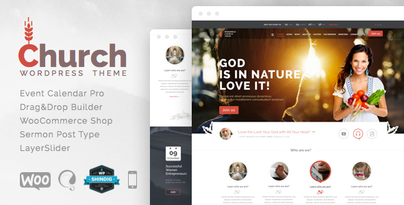 Church and Events - Responsive WordPress Theme
 TForest
