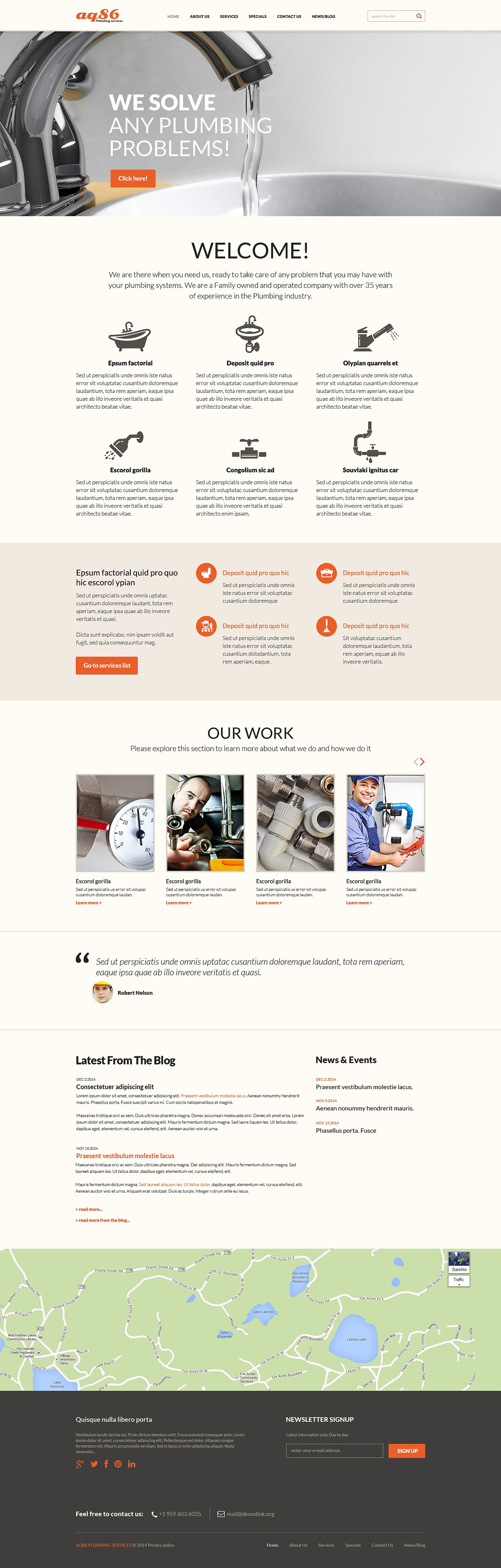 Plumbing Responsive Joomla Template TMT