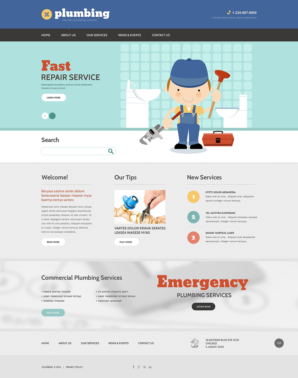 Plumbing Drupal Template TMT