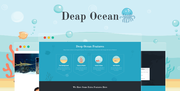 Deep Ocean Single Page Wp Template
 TFx