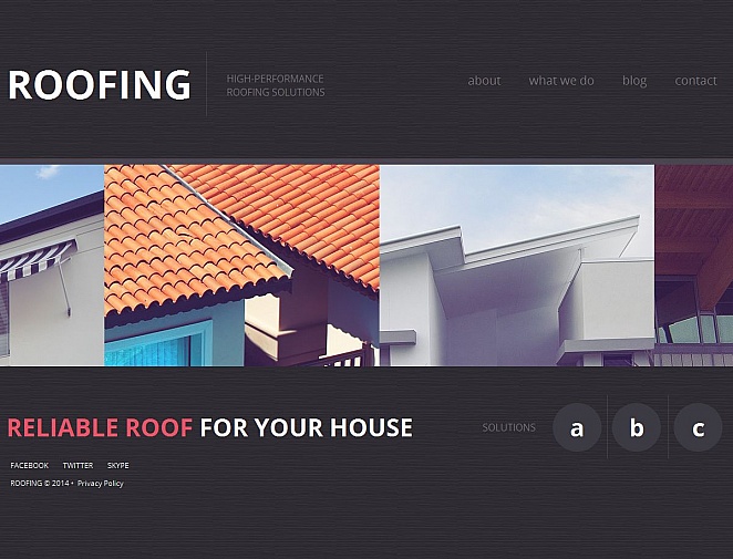 Roofing Company Moto CMS HTML Template TMT
