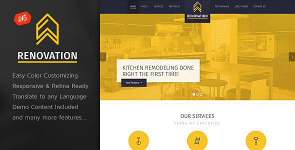 Renovation - Construction Company Theme
 TFx