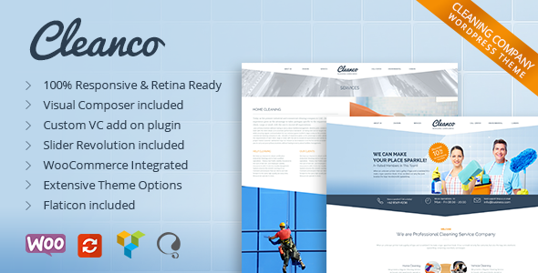 Cleanco - Cleaning Company Wordpress Theme
 TFx