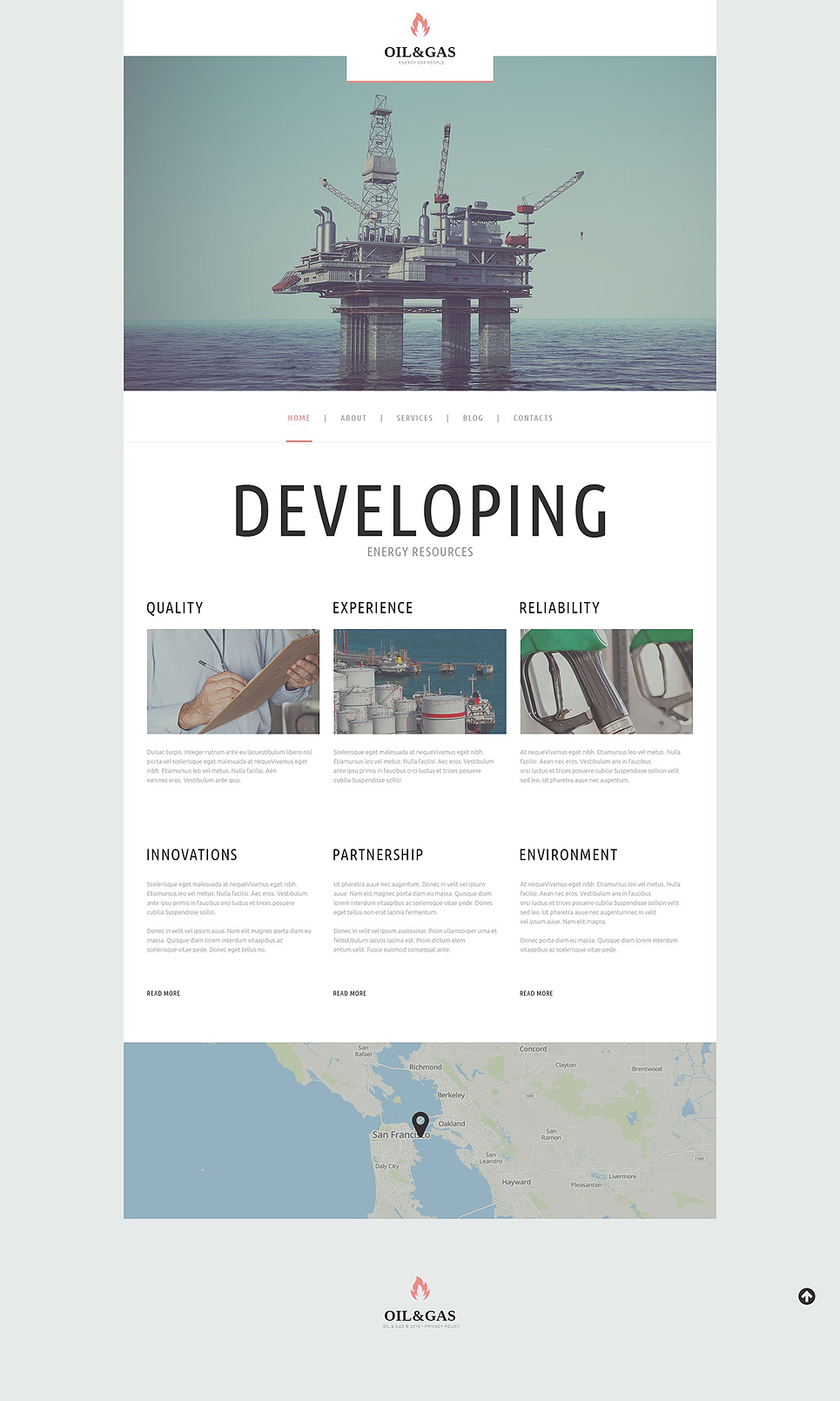 Oil Gas Company WordPress Theme TMT