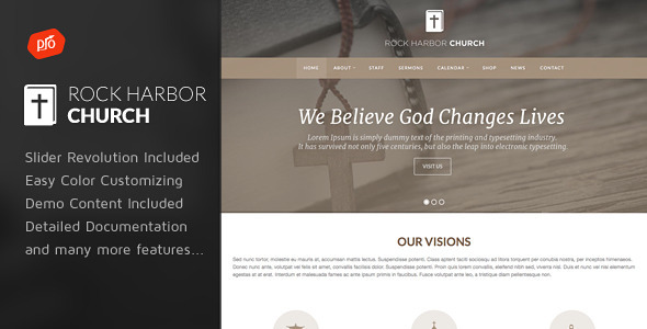 Rock Harbor - Church WordPress Theme
 TFx