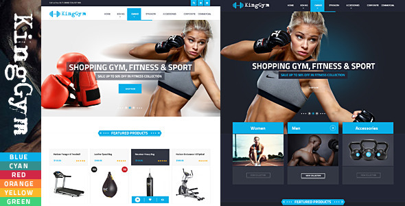 Kinggym - Fitness, Gym and Sport Magento theme
           TFx