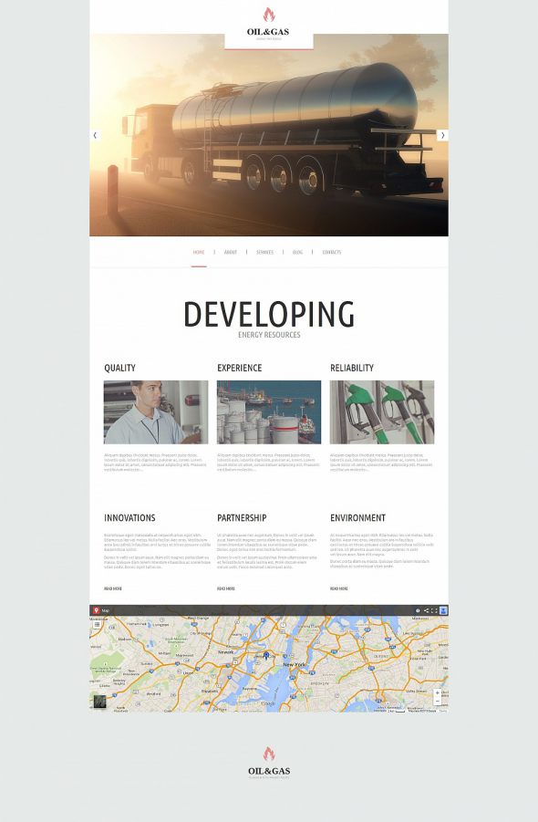 Gas & Oil Moto CMS HTML Template TMT