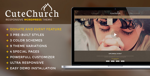CuteChurch — Responsive Nonprofit Multi WP Theme
           TFx