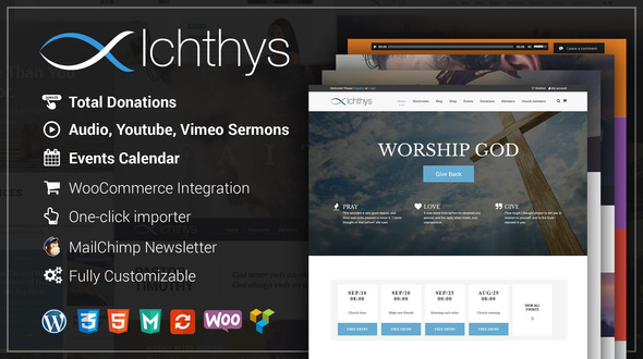 Ichthys - Church WooCommerce WordPress Theme
           TFx