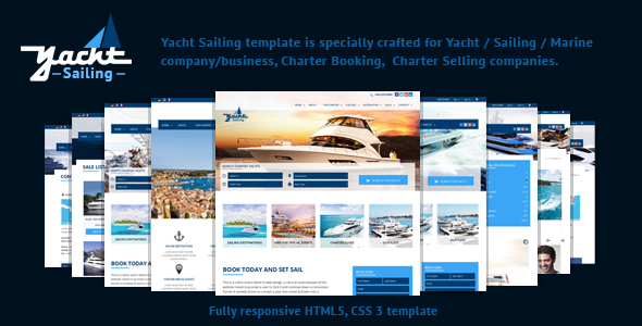 Yacht Sailing -  Marine Charter Booking Selling template
           TFx