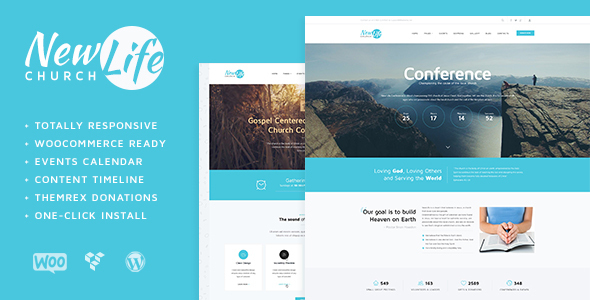 New Life - Church & Religion WordPress Theme
           TFx