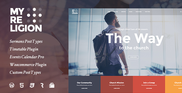 My Religion - Dedicated Church WordPress Theme with Events, Sermons and Donations
           TFx