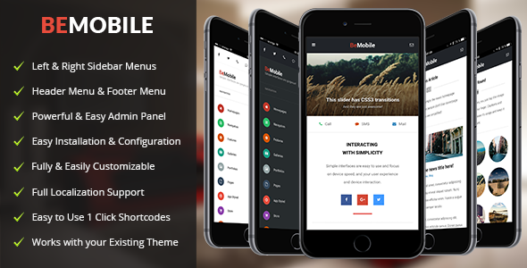 BeMobile | Mobile and Tablet Responsive WordPress Theme
           TFx