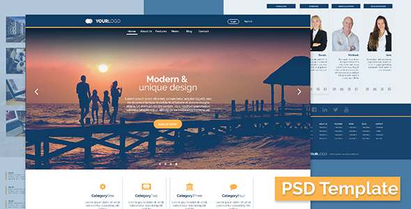 Elegant Business/Corporate PSD Template - PSD Templates  TFx Lorne Walker
