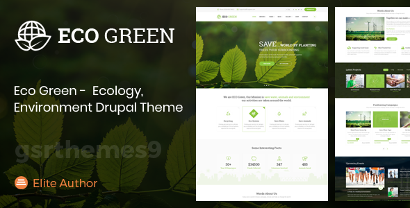 Eco Green - Drupal Theme for Environment, Ecology and Renewable Energy Company
           TFx Yuuma Hal