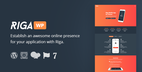 Riga - Mobile App WordPress Landing Page Theme
           TFx Mark Diggory