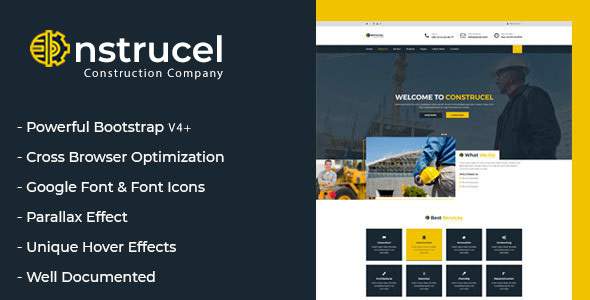 Construcel – Responsive Creative Construction Multi-Purpose Template
       TFx Devereux Barclay