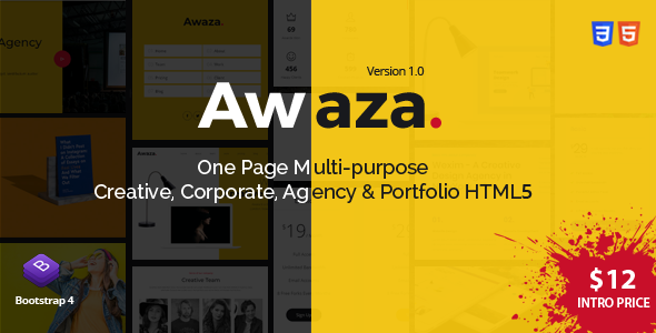 Awaza - One Page Multipurpose
       TFx Harper Curt