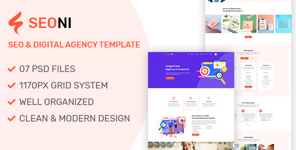 Seoni - Corporate and Business HTML5 Template
       TFx Conner Sigmund