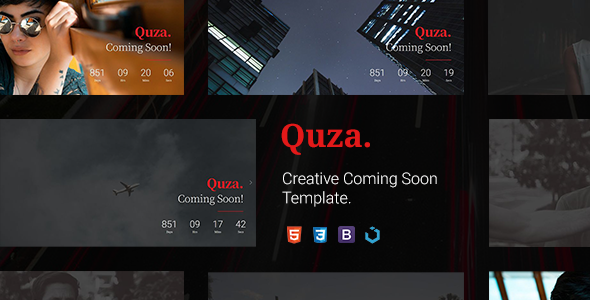 Quza — Creative Coming Soon Template
       TFx Hyrum Mo