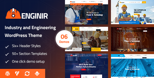 Enginir - Industrial & Engineering Multipurpose WordPress Theme
       TFx Jonathan Gore