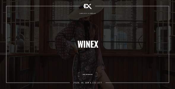 Winex - Creative Coming Soon Template
       TFx Robin Burton