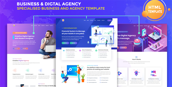 Bizness - Business & Digital Agency Template
       TFx Randal Jaxon