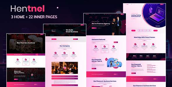 Hentnel | Business Finance Agency PSD Template
       TFx Fran Kaleb