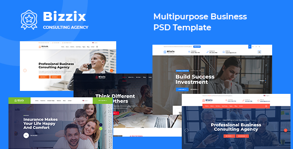 Bizzix - Multipurpose Business PSD Template
       TFx Raynard Aurangzeb