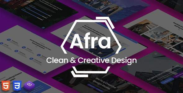 Afra - Multipurpose Business amp Agency HTML5 Template TFx
