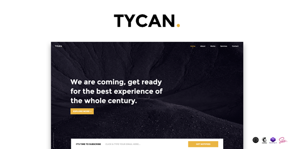 TYCAN - Timeless Coming Soon Template TFx Jonny Poghos