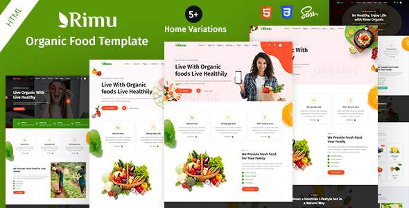 Rimu - Organic Food amp Farming HTML Template TFx