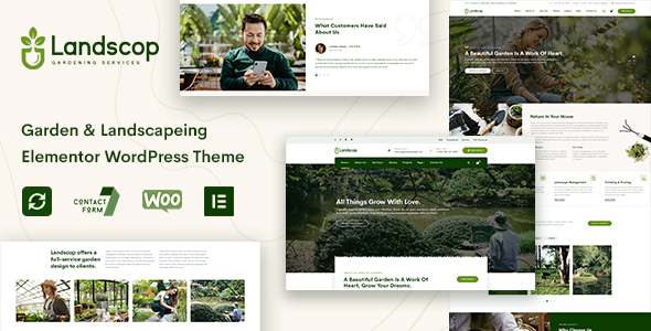 Landscop - Garden amp Landscaping WordPress Theme TFx