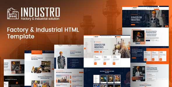 Industro - Factory amp Industrial HTML Template TFx