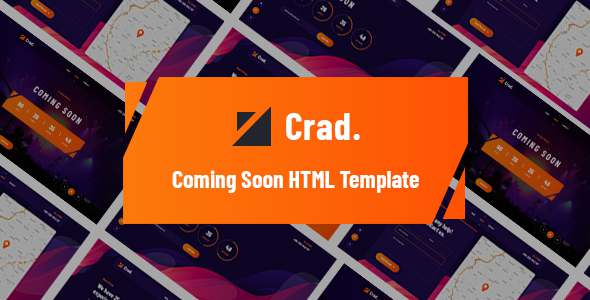 Crad - Creative Coming Soon HTML5 Template TFx 