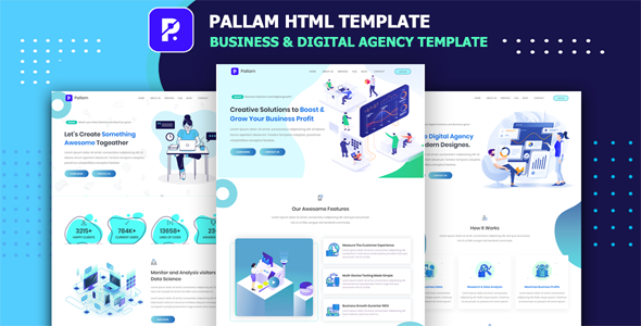 Pallam - Corporate Business amp Digital Agency Template TFx