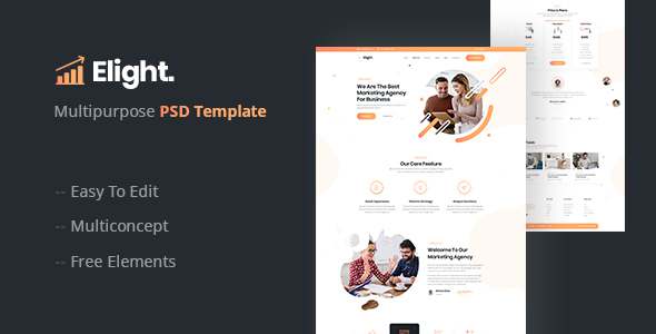 Elight  Multipurpose PSD Template TFx