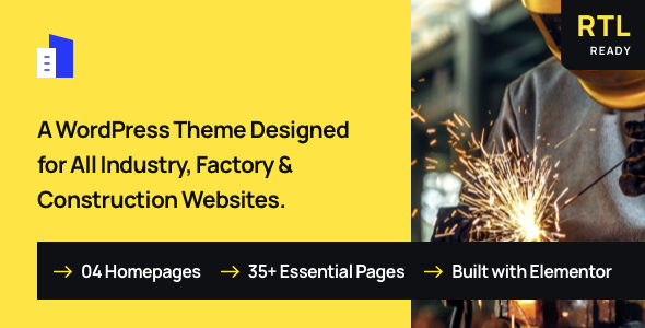 Trydus - Industrial amp Factory WordPress Theme TFx