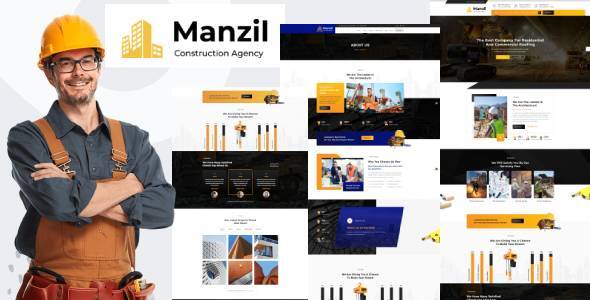 Manzil  Construction and Building HubSpot Theme TFx