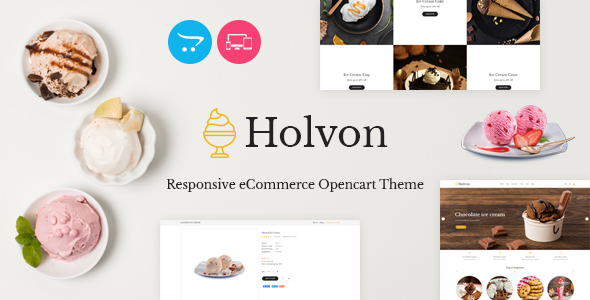 Holvon - Ice Cream OpenCart Theme TFx OpenCart 
