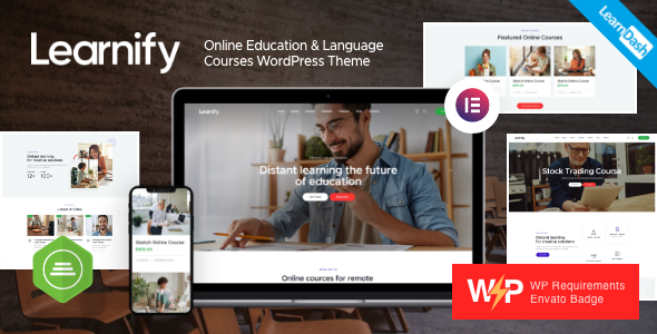 Learnify - Online Education Courses WordPress Theme TFx 