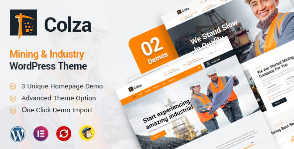 Colza - Mining amp Industry WordPress Theme TFx
