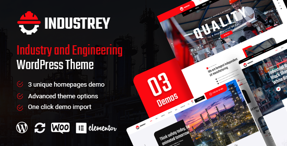 Industrey - Industry amp Engineer WordPress Theme TFx