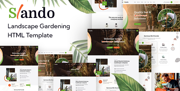Slando - Landscape Gardening HTML Template TFx