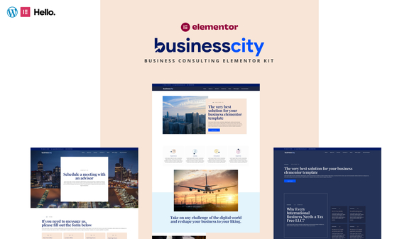 Businesscity - Business Consulting Elementor Template Kit TFx 
