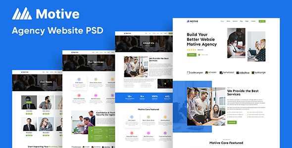 Motive - Business PSD Template TFx