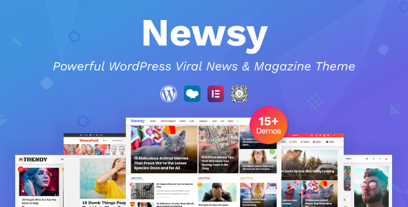 Newsy - Viral News amp Magazine WordPress Theme TFx 