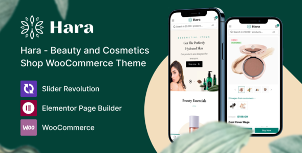 Hara - Beauty and Cosmetics Shop WooCommerce Theme TFx 