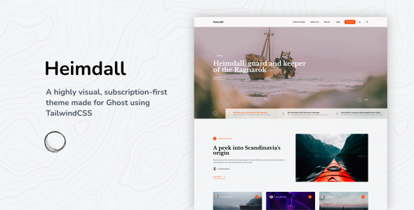 Heimdall - Subscription First Ghost Template TFx 