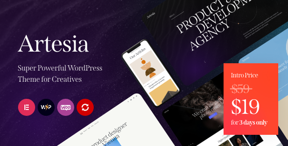 Artesia - WordPress Theme for Creatives TFx 